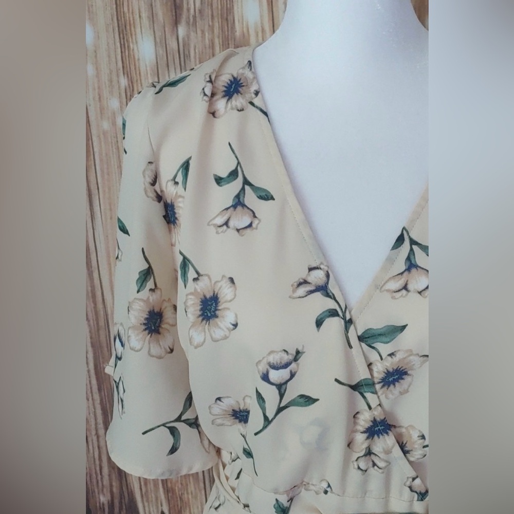 Blu Pepper Wrap Dress in Cream